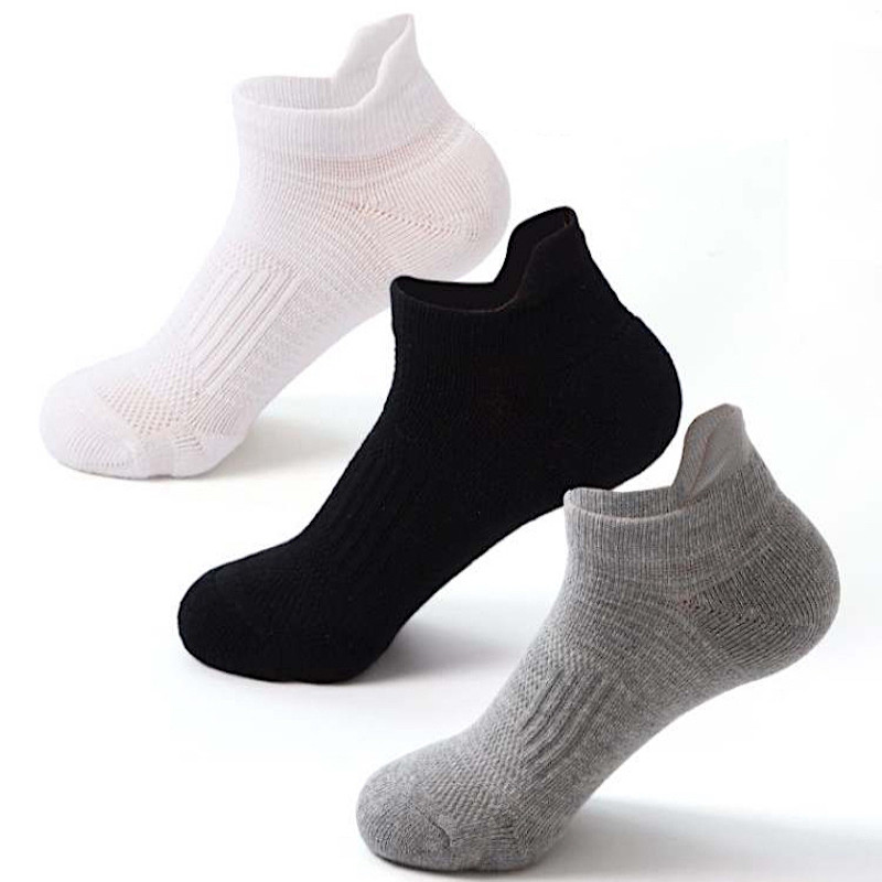 Men 3 Pairs EU40-EU45 High Quality Breathable Sports Socks Terry inside A10